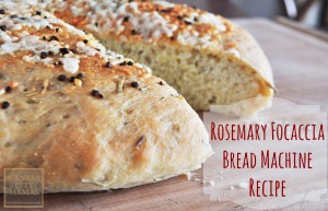Easy To Make Rosemary Focaccia Bread That Uses A Bread Machine From Kansas City Mamas