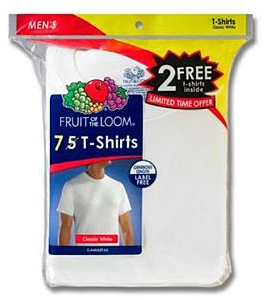 fruit of the loom crew t-shirts