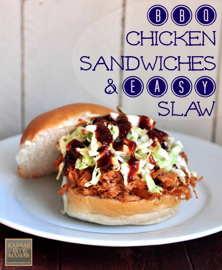 BBQ Chicken Sandwich And Easy Slaw | KansasCityMamas.com