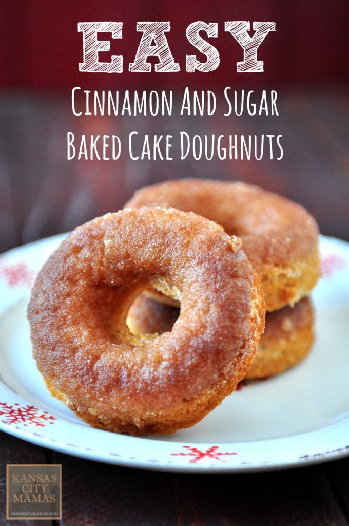 Easy Baked Cinnamon and Sugar Cake Doughnuts Recipe