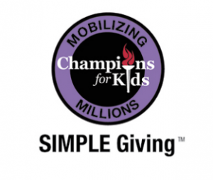Champion For Kids Simple Giving Logo