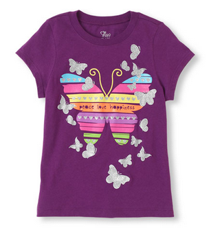 Butterfly Stripes Graphic Tee