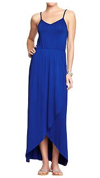 Womens Blue Maxi Dress