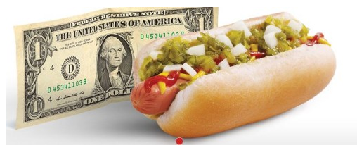 $1 Hot Dog At Sonic