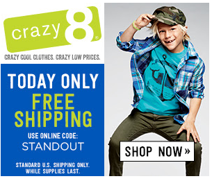 Crazy 8 Summer Clearance Free Shipping